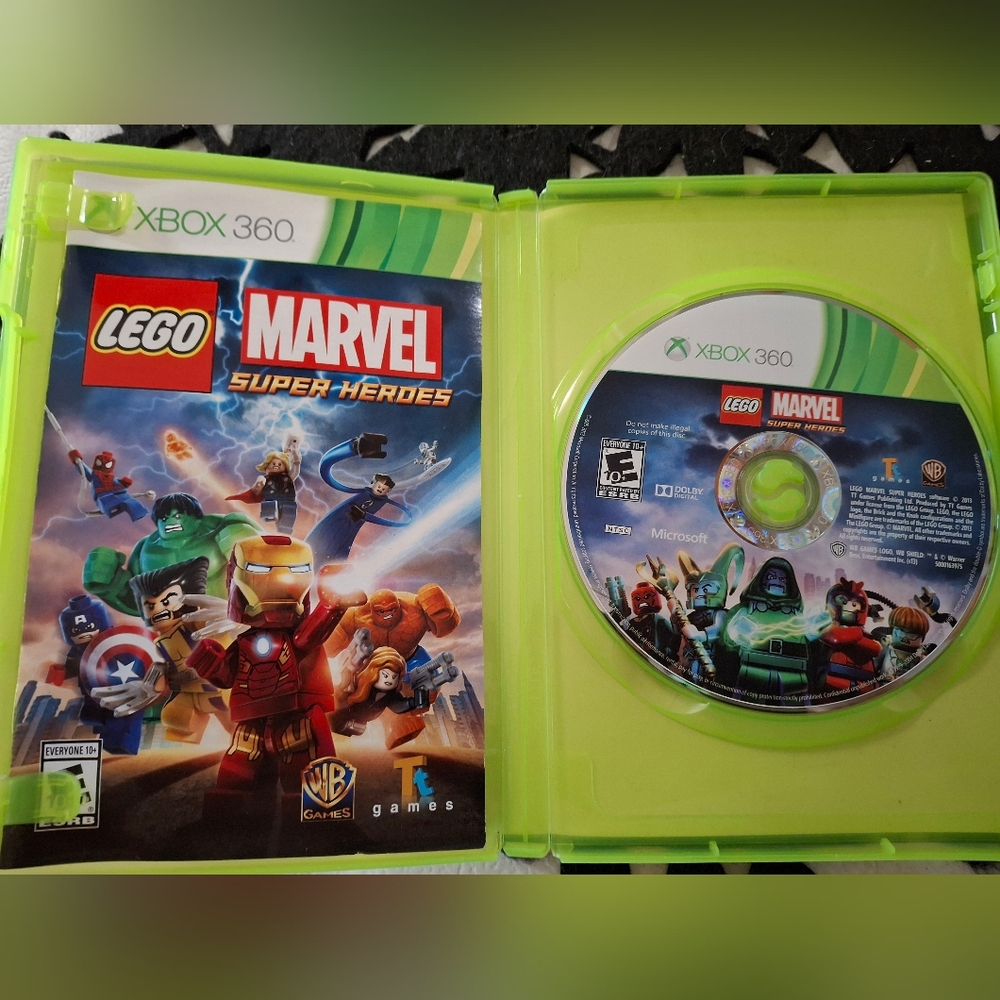Lego Xbox 360 Bundle Star Wars, Batman, Marvel Super Heros, And Jurasic P